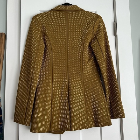 I.AM.GIA Mariah Rhinestone Encrusted Structured Blazer Jacket Gold NEW with tags - Picture 6 of 16